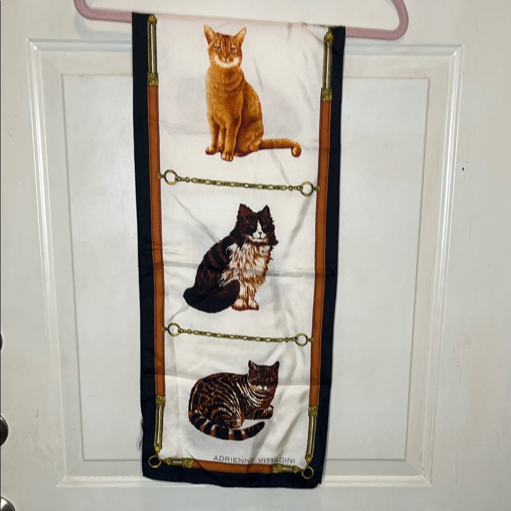 Adrienne Vittadini Cat scarf - Brown and Black